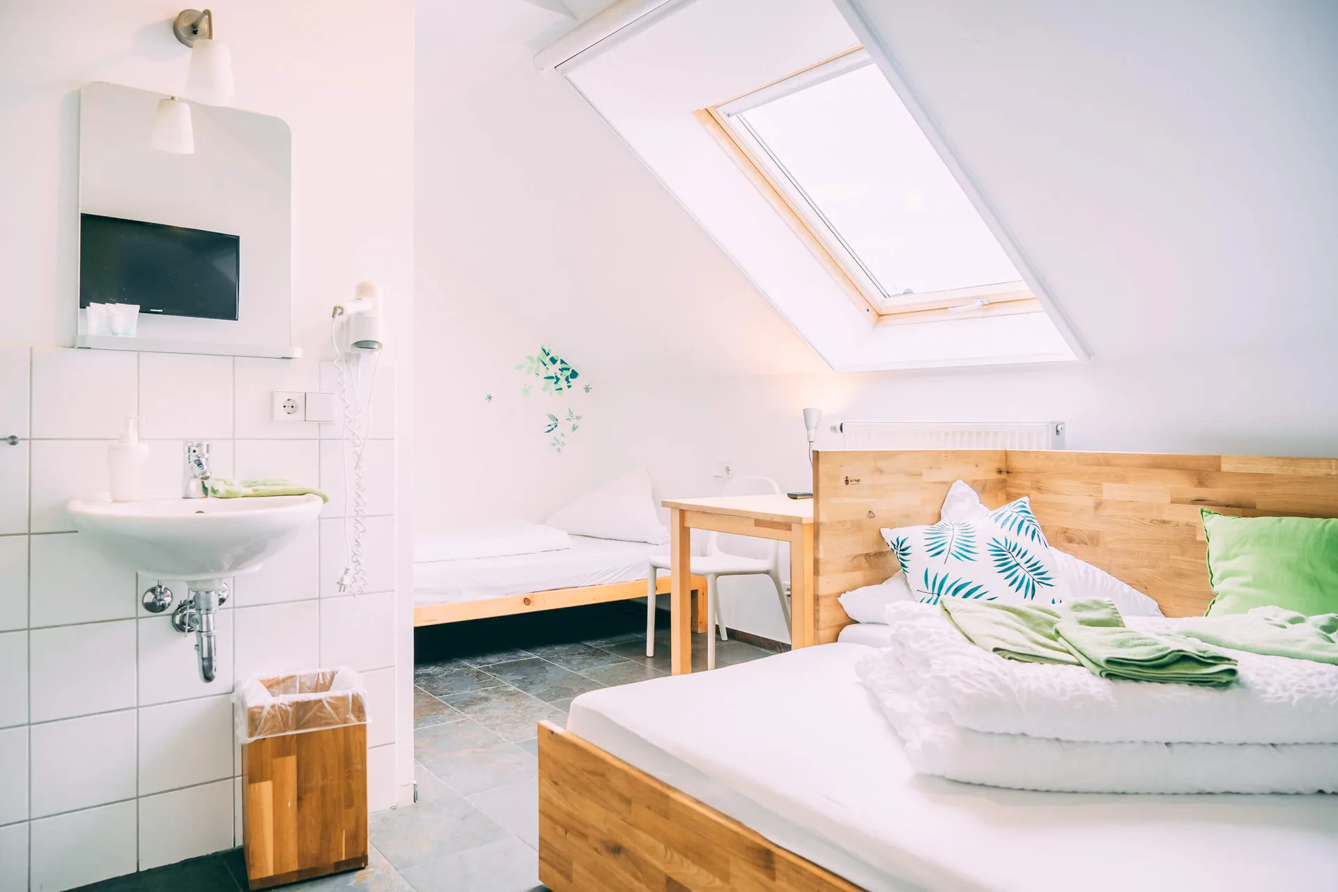 Vue : appartement de vacances au bord du lac de Constance : chambre économique | Gut Hügle