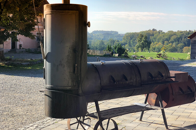 Buffet barbecue au Gut Hügle, à Ravensburg, au bord du lac de Constance